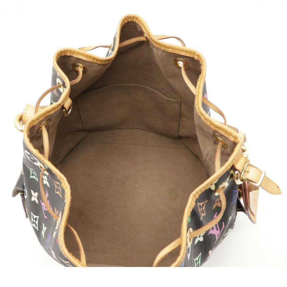 Louis Vuitton Monogram Multicolor Petite Noe Shoulder Bag Noir Black - Picture 3 of 5